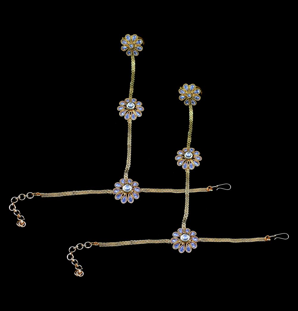 Hathphool design in kundan deals