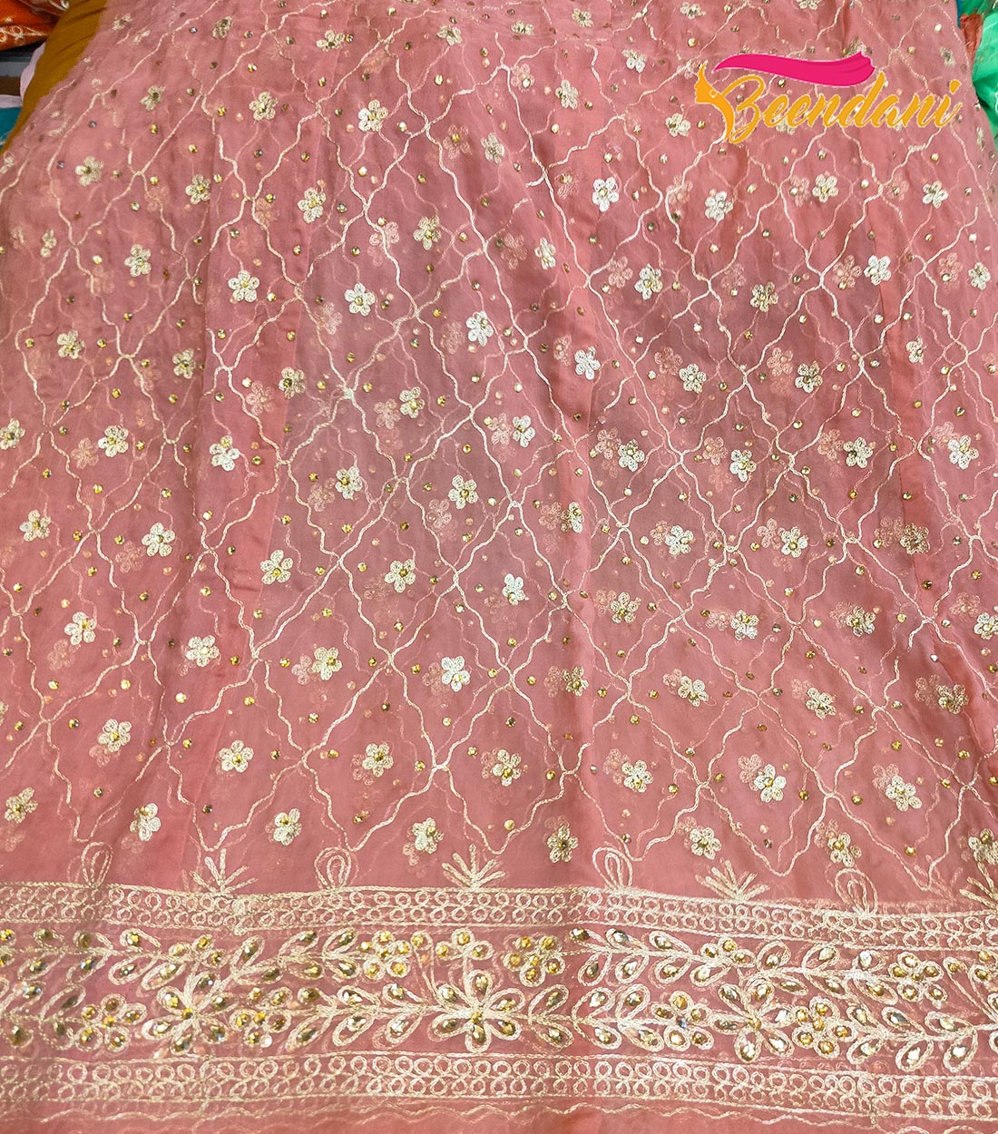 Gajari pink zari poshak 