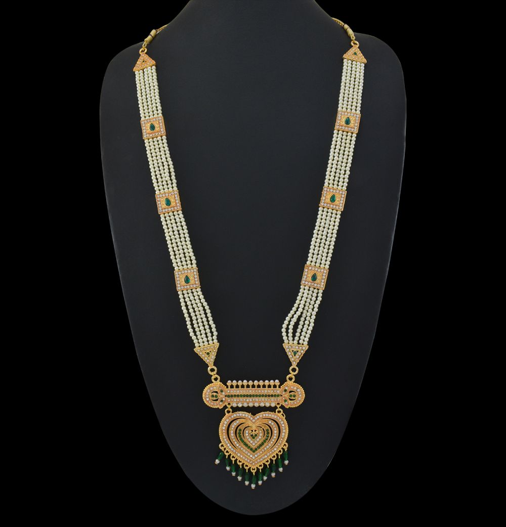 Rajputi Rani Haar with Heart Shaped Pendant