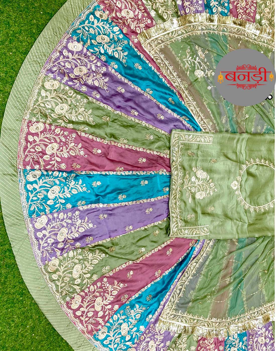 Boutique Poshak with Multicolor Lehenga