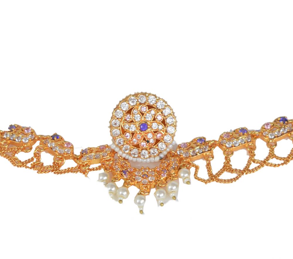 Rajasthani Traditional Rakdi Set in American Diamonds