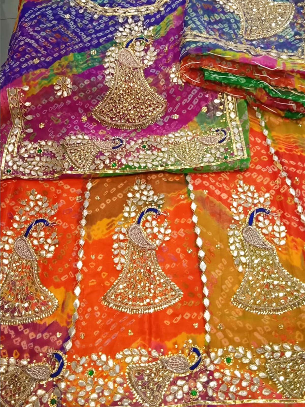 Rajputana royel dress | women's wear Rajasthani dress consist of Odhni,  Blouse and Ghagras whereas Rajputi Poshaks Consists of Odhni, Kurti,  Kanchali, and Ghagras. This Rajputi... | By KoosbyaartiFacebook