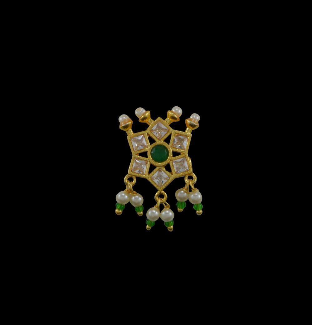 Rajasthani Besar Green Stone In New Design