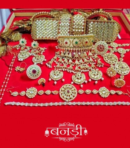 rajputi bridal jewelry set