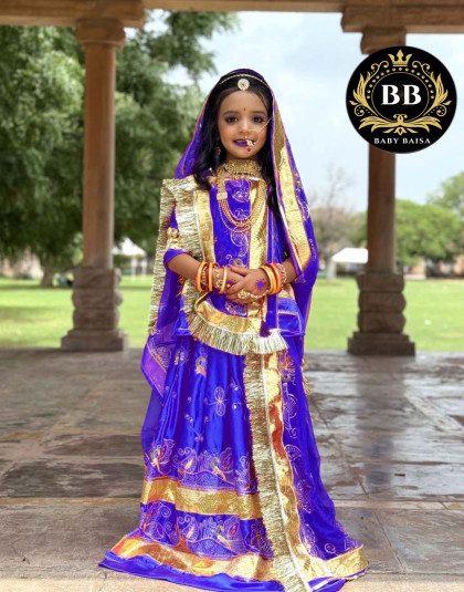 beendani royal blue color boutique poshak of 2025