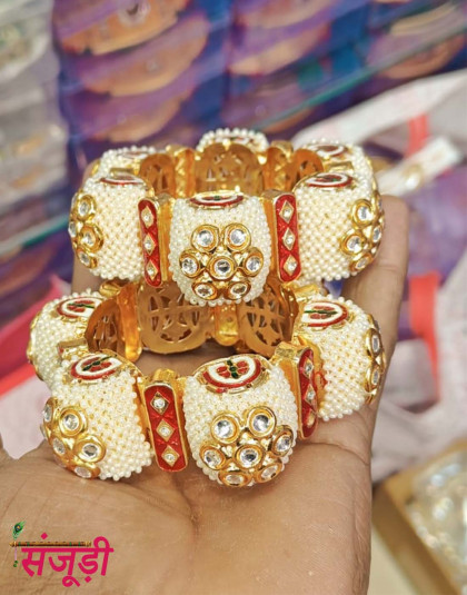 Gold Gokhru Bangles Design Swarna Rajputana Gokhru Bangle Sone Pe Suhaga Collection