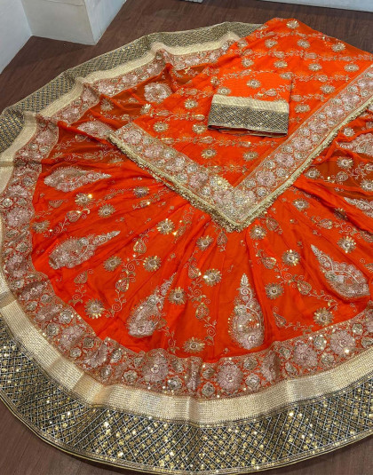 canvas poshak in dark pink color with 6.5 meter gher lehanga